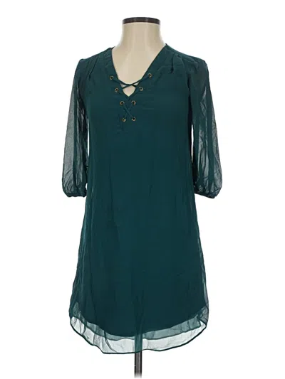 Pre-owned Iz Byer Casual Dress In Teal