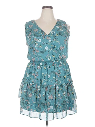 Pre-owned Iz Byer Casual Dress In Teal
