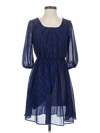 Pre-owned Iz Byer Cocktail Dress In Blue