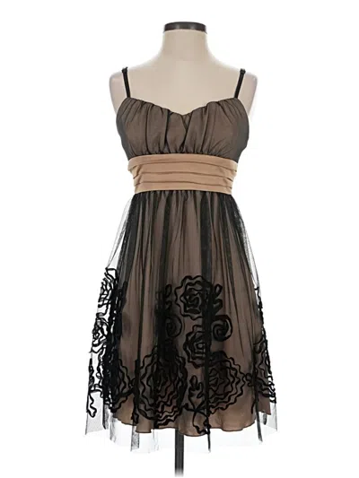 Pre-owned Iz Byer Cocktail Dress In Brown