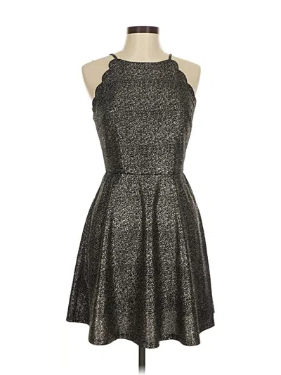 Pre-owned Iz Byer Cocktail Dress In Gray