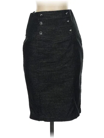 Pre-owned Iz Byer Denim Skirt In Gray