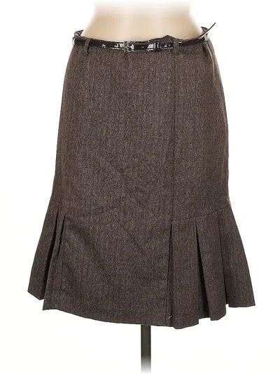 Pre-owned Iz Byer Formal Skirt In Brown