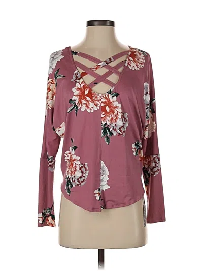 Pre-owned Iz Byer Long Sleeve Blouse In Pink