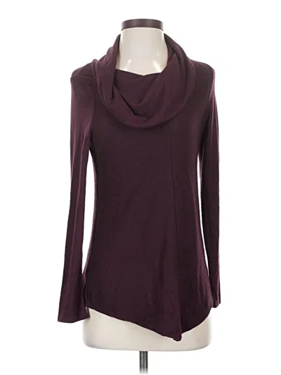 Pre-owned Iz Byer Long Sleeve Top Burgundy Cowl Neck Tops