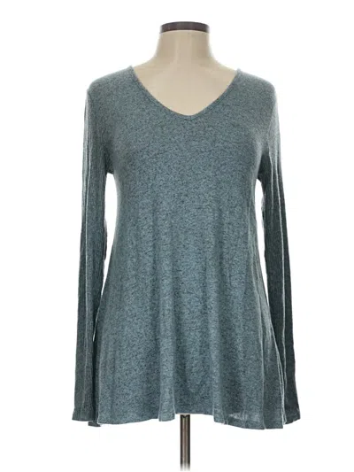 Pre-owned Iz Byer Long Sleeve T-shirt In Teal
