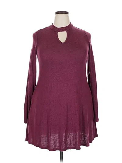 Pre-owned Iz Byer Pullover Sweater In Burgundy