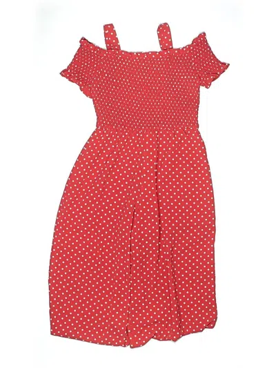 Pre-owned Iz Byer Kids' Romper In Red