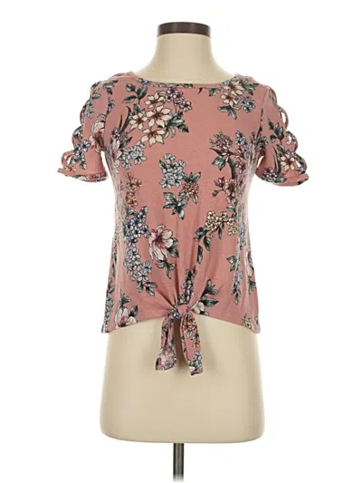 Pre-owned Iz Byer Short Sleeve T-shirt In Pink