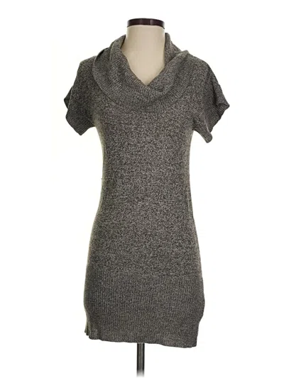 Pre-owned Iz Byer Short Sleeve Turtleneck In Gray
