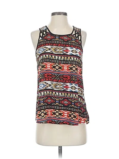 Pre-owned Iz Byer Sleeveless Blouse In Black