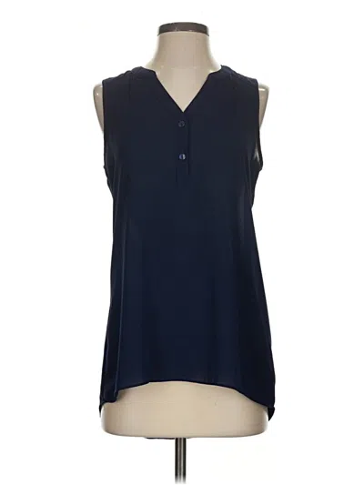 Pre-owned Iz Byer Sleeveless Blouse In Blue
