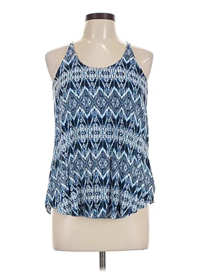 Pre-owned Iz Byer Sleeveless Blouse In Blue