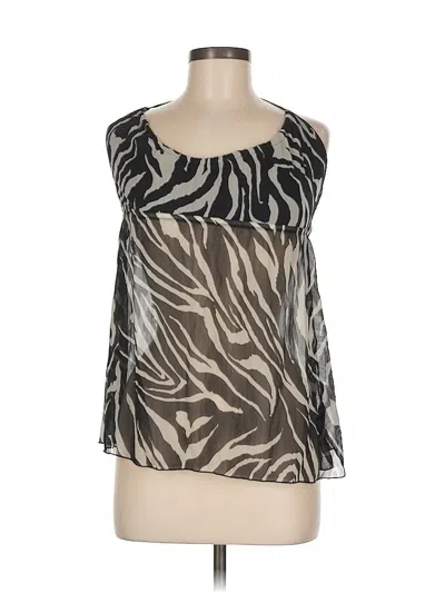 Pre-owned Iz Byer Sleeveless Blouse In Gray