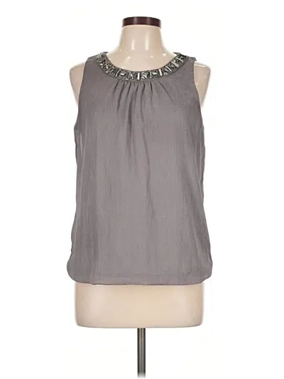 Pre-owned Iz Byer Sleeveless Blouse In Gray