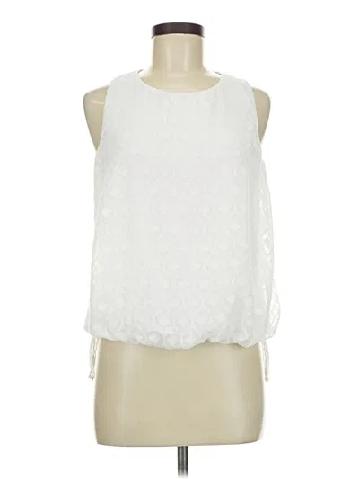 Pre-owned Iz Byer Sleeveless Blouse In Ivory