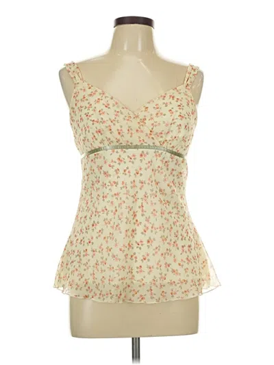 Pre-owned Iz Byer Sleeveless Blouse In Ivory
