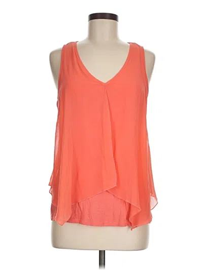Pre-owned Iz Byer Sleeveless Blouse In Orange