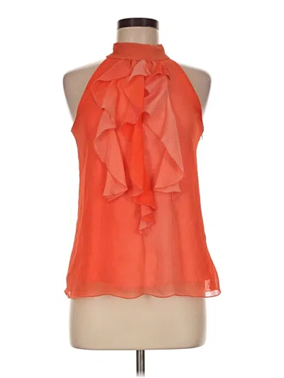 Pre-owned Iz Byer Sleeveless Blouse In Orange