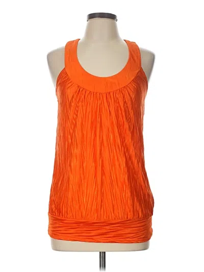 Pre-owned Iz Byer Sleeveless Blouse In Orange