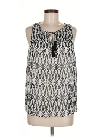 Pre-owned Iz Byer Sleeveless Blouse In Silver