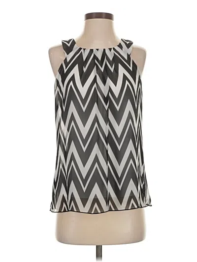 Pre-owned Iz Byer Sleeveless Blouse In Silver