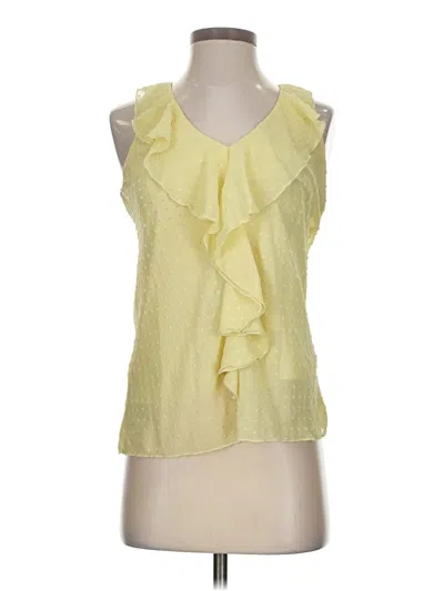 Pre-owned Iz Byer Sleeveless Blouse In Yellow