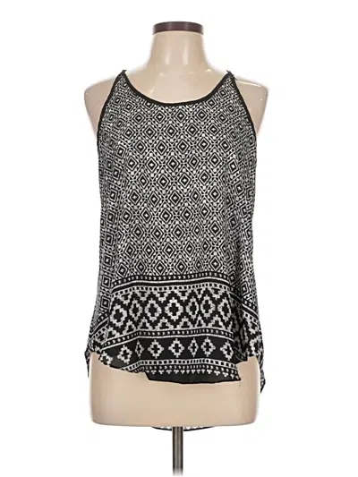 Pre-owned Iz Byer Sleeveless Top Black Halter Neckline Tops