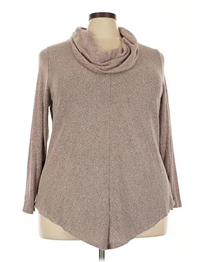 Pre-owned Iz Byer Turtleneck Sweater In Brown