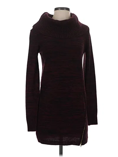 Pre-owned Iz Byer Turtleneck Sweater In Burgundy