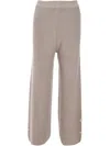Izaak Azanei Logo-plaque Detailing Trousers In Neutrals
