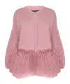 Izaak Azanei Long-sleeved Casual Jacket In Pink