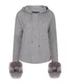 Izaak Azanei Long-sleeved Sweater In Gray