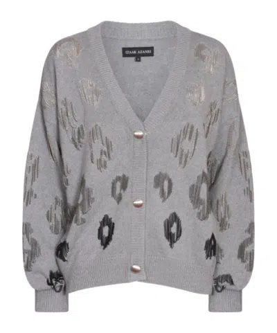 Izaak Azanei Long-sleeved Sweater In Gray