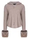 Izaak Azanei Merino Wool Blend Sweater In Brown