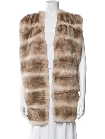 Pre-owned Izaak Azanei Merino Wool Striped Sweater In Neutral