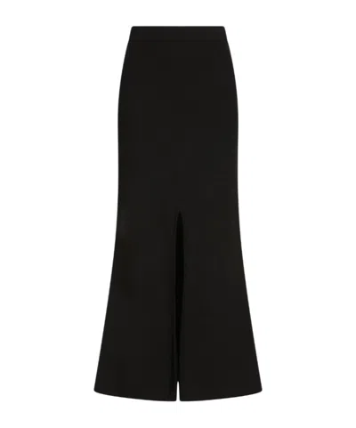 Izaak Azanei Ribbed Skirt In Black