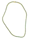 Izabel Display Cubic Zirconia Tennis Necklace In Green