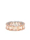 Izabel Display Emerald-cut Cubic Zirconia Ring In Silver