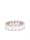 Izabel Display Emerald-cut Zirconia Ring In Silver