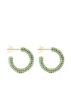 Izabel Display Vergoldete Creolen In Green