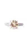Izabel Display Mega Circle Ring Mit Pavé In Brown