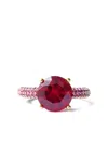 Izabel Display Mega Circle Pavé Ring In Pink