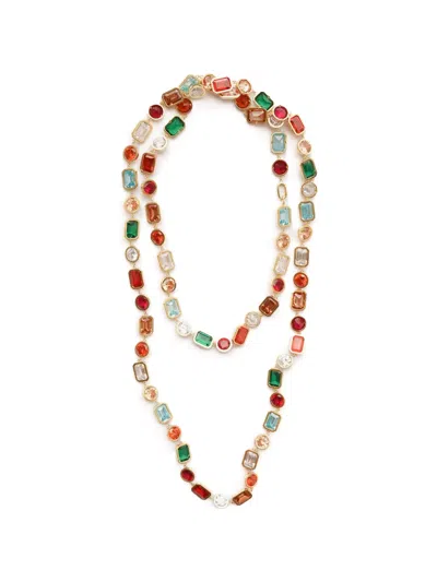 Izabel Display Mega Cubic-zirconia-embellished Long Necklace In Multi