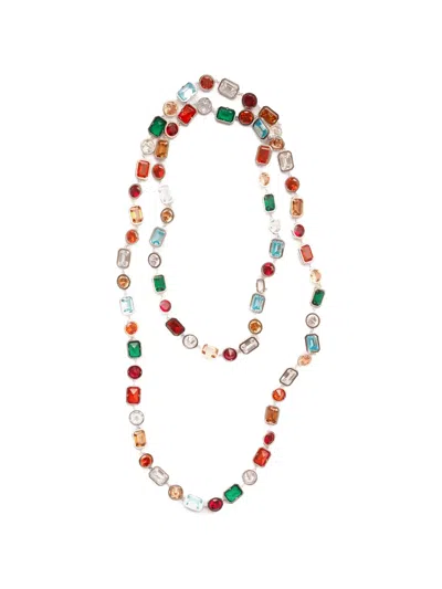 Izabel Display Mega Cubic-zirconia-embellished Long Necklace In Multi