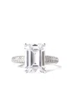 Izabel Display Mega Ring Mit Smaragdschliff In Gray