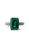 Izabel Display Mega Ring Mit Smaragdschliff In Green