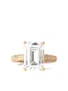 Izabel Display Mega Ring Mit Smaragdschliff In Yellow