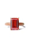 Izabel Display Mega Rectangle Ring In Gold