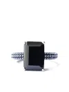 Izabel Display Mega Rectangle-shaped Zirconia Ring In Black
